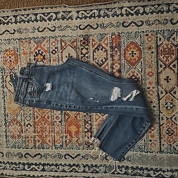 Blue denim Old Navy Rockstar super skinny jeans size 0 - Picture 3 of 6